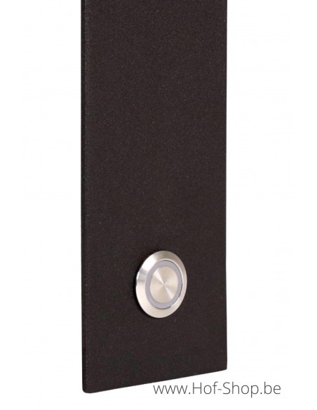 Dankzegging Bemiddelaar Politiek Deurbelknop met LED-verlichting zwart - Entrada Range Doorbell