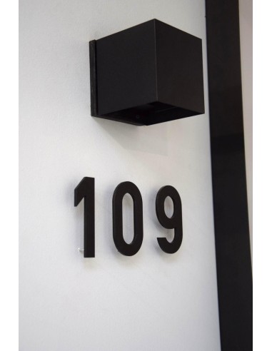 park Radioactief . Nummer 4 zwart aluminium (10 cm hoog, 4 mm dik) - Entrada Range Huisnummer