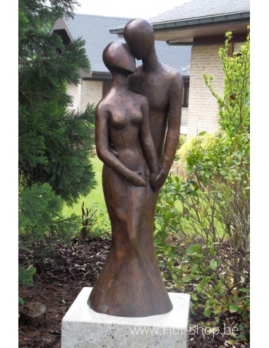 Couple D Amoureux Modernes Statue En Bronze B1036